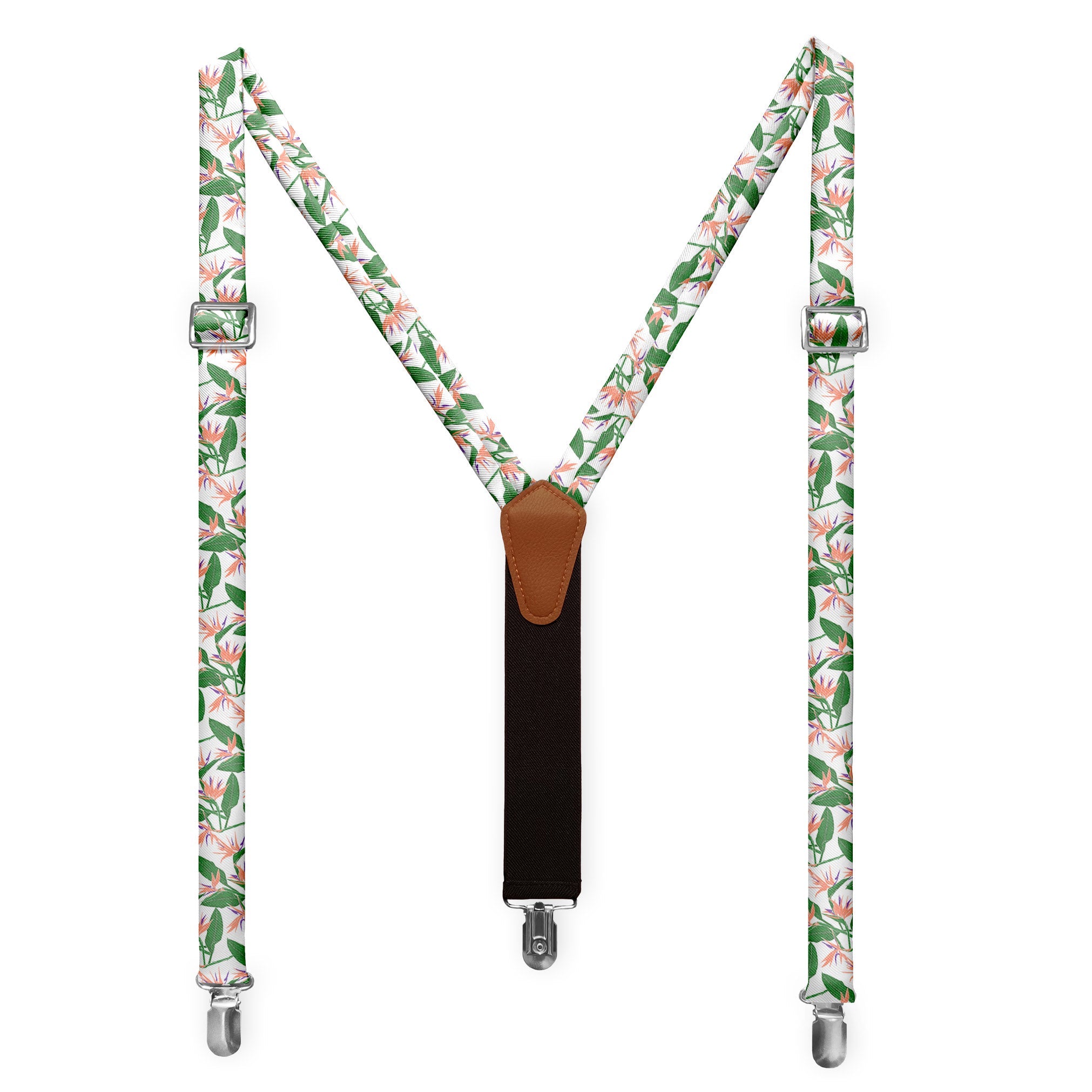 Bird of Paradise Suspenders - Full Front View - Knotty Tie Co.