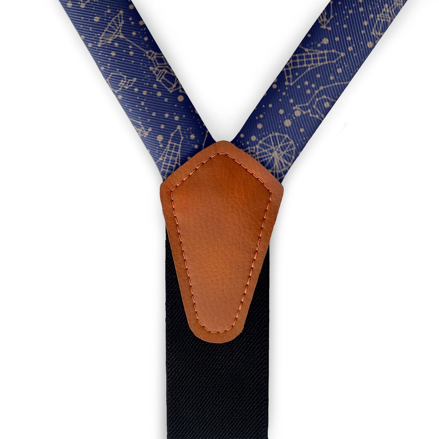 Constellation Suspenders - Vegan Leather Y-Back - Knotty Tie Co.