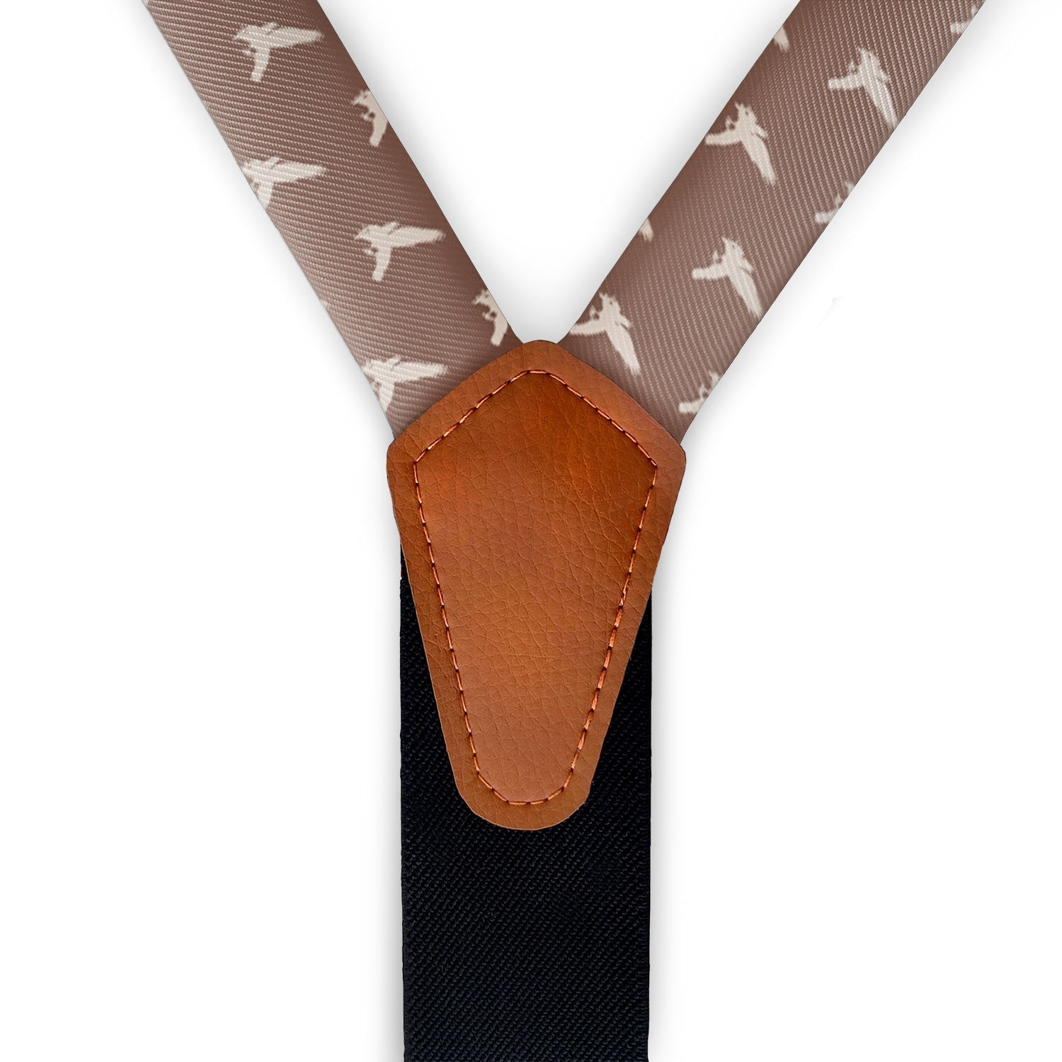 Free Bird Suspenders - Vegan Leather Y-Back - Knotty Tie Co.