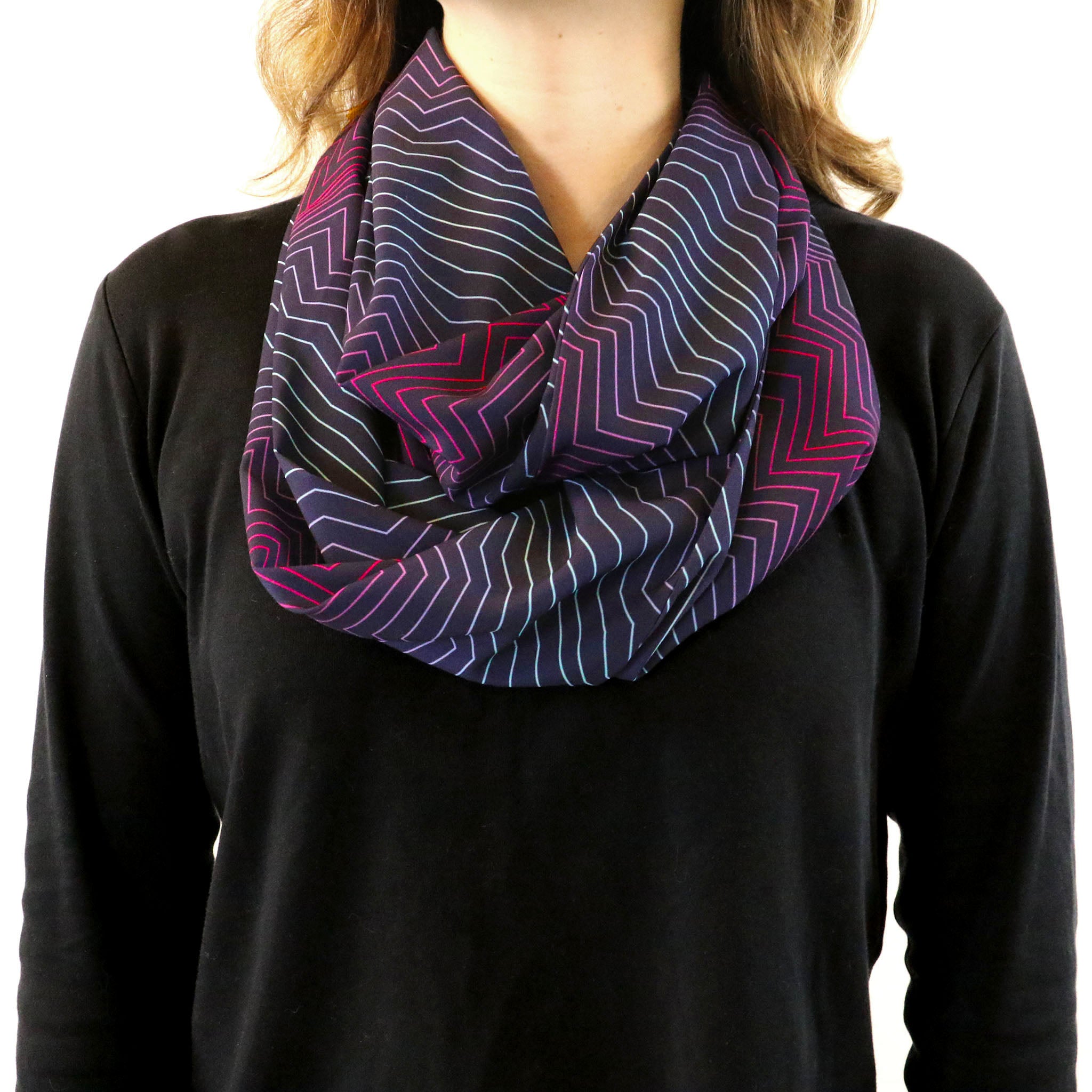 Aesthetic Infinity Scarf - Front View - Knotty Tie Co.