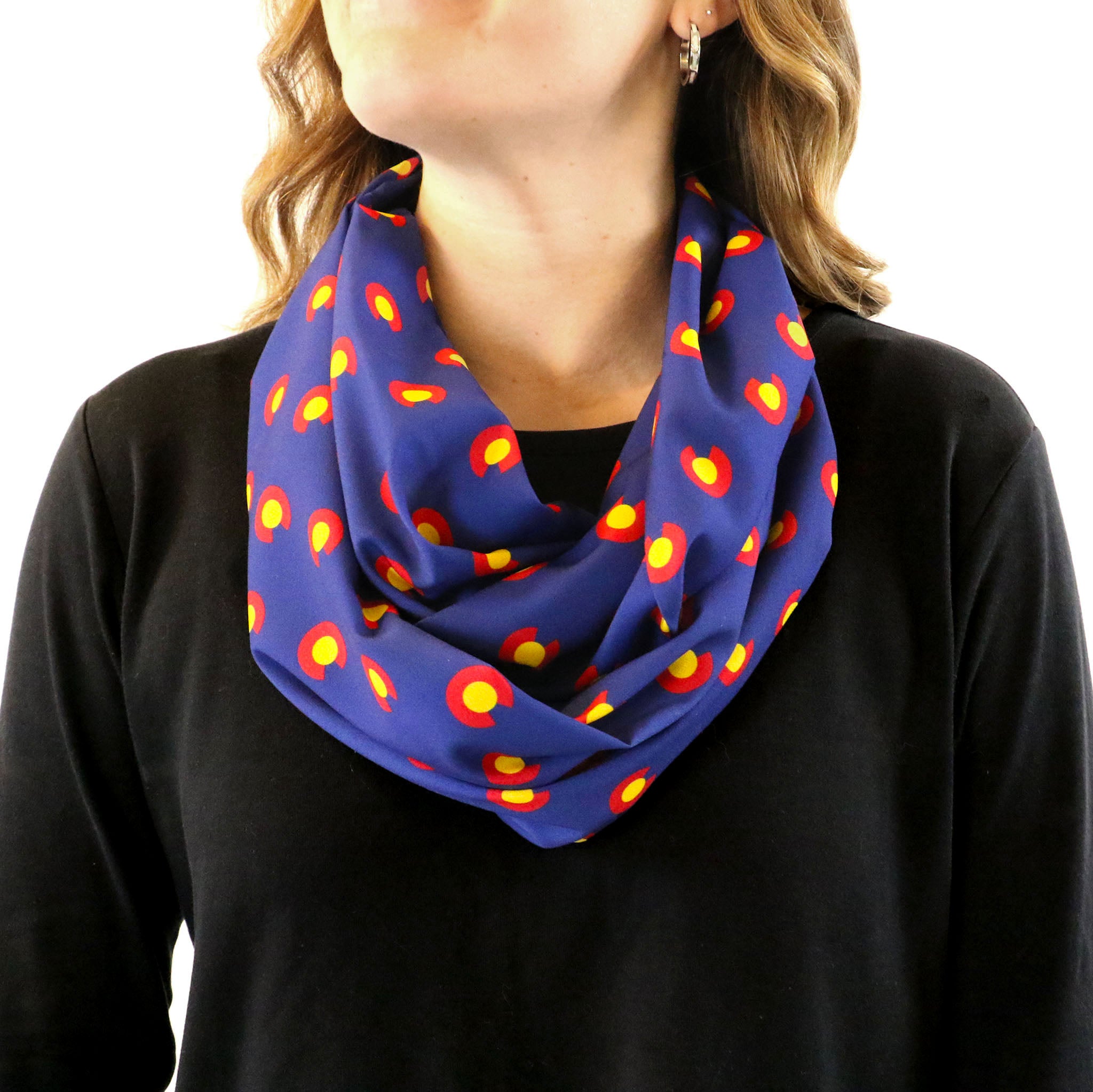 Colorado Flag Infinity Scarf - Front View - Knotty Tie Co.