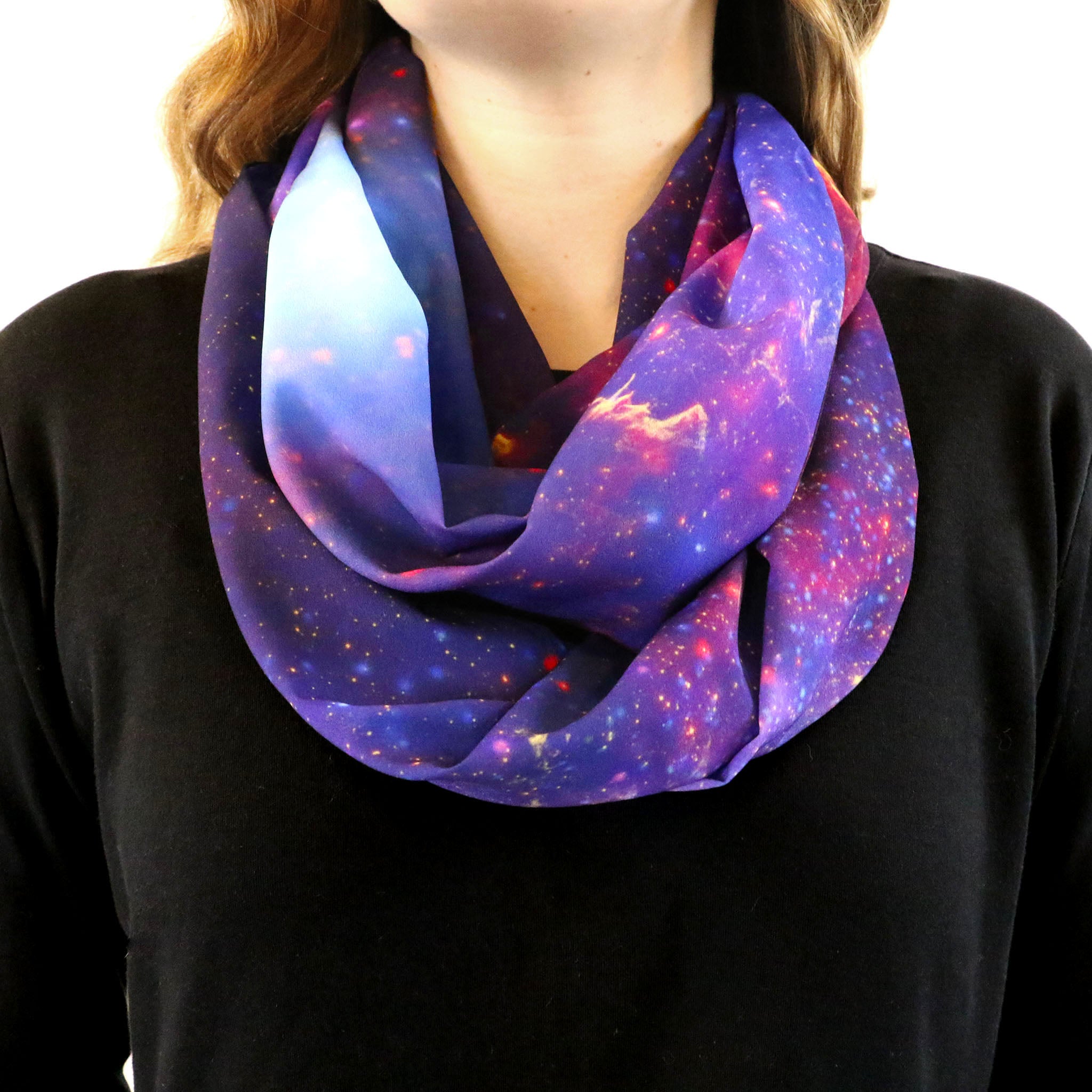 Milky Way Infinity Scarf - Front View - Knotty Tie Co.