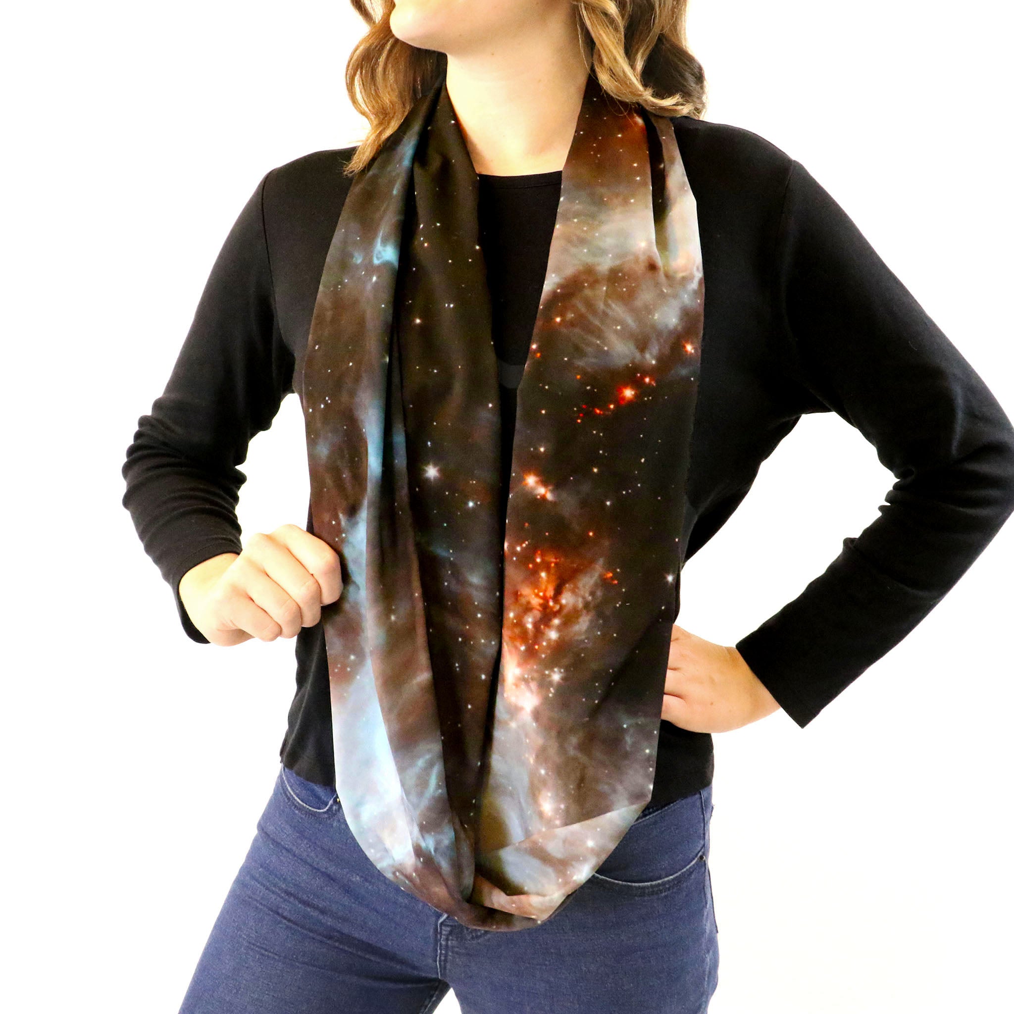 Orion Infinity Scarf - Side View - Knotty Tie Co.