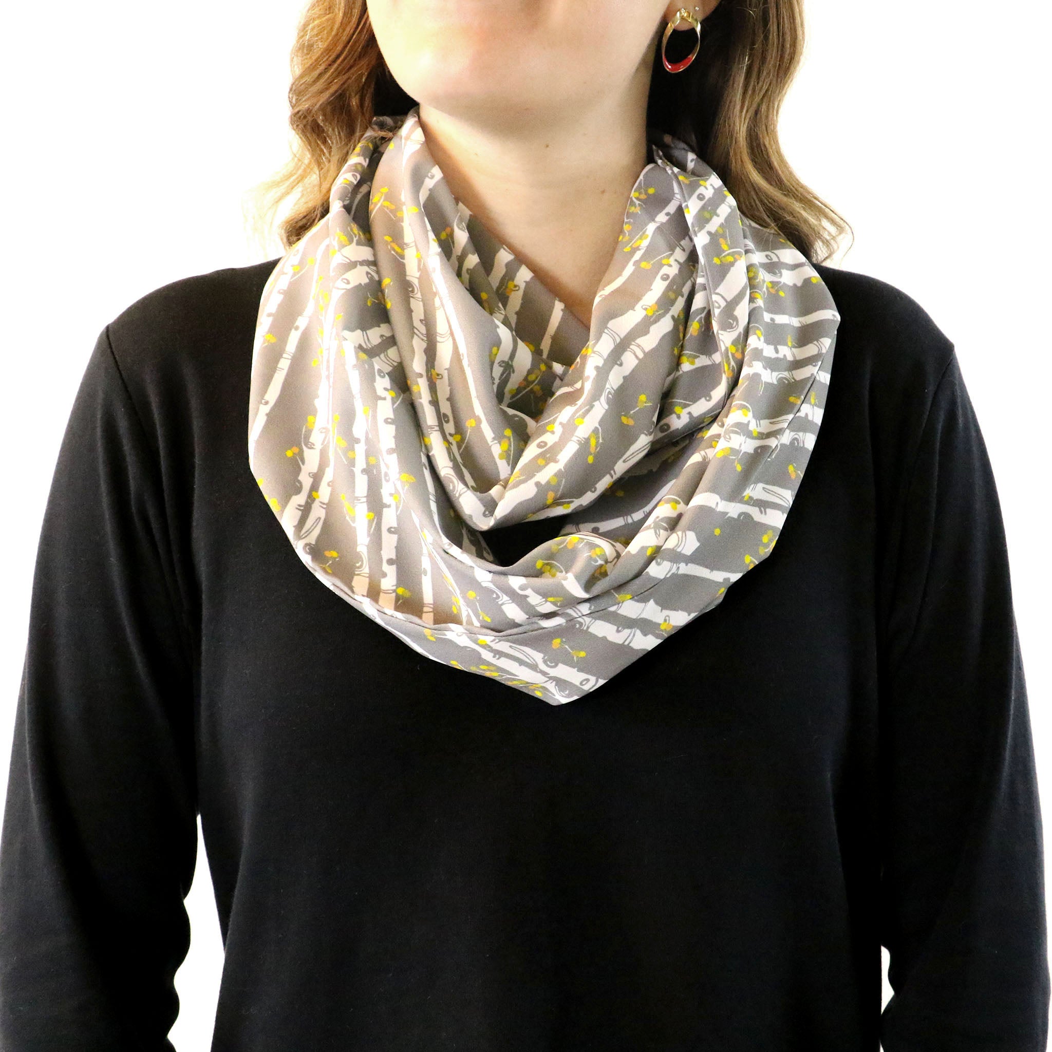 Aspen Grove Infinity Scarf - Front View - Knotty Tie Co.