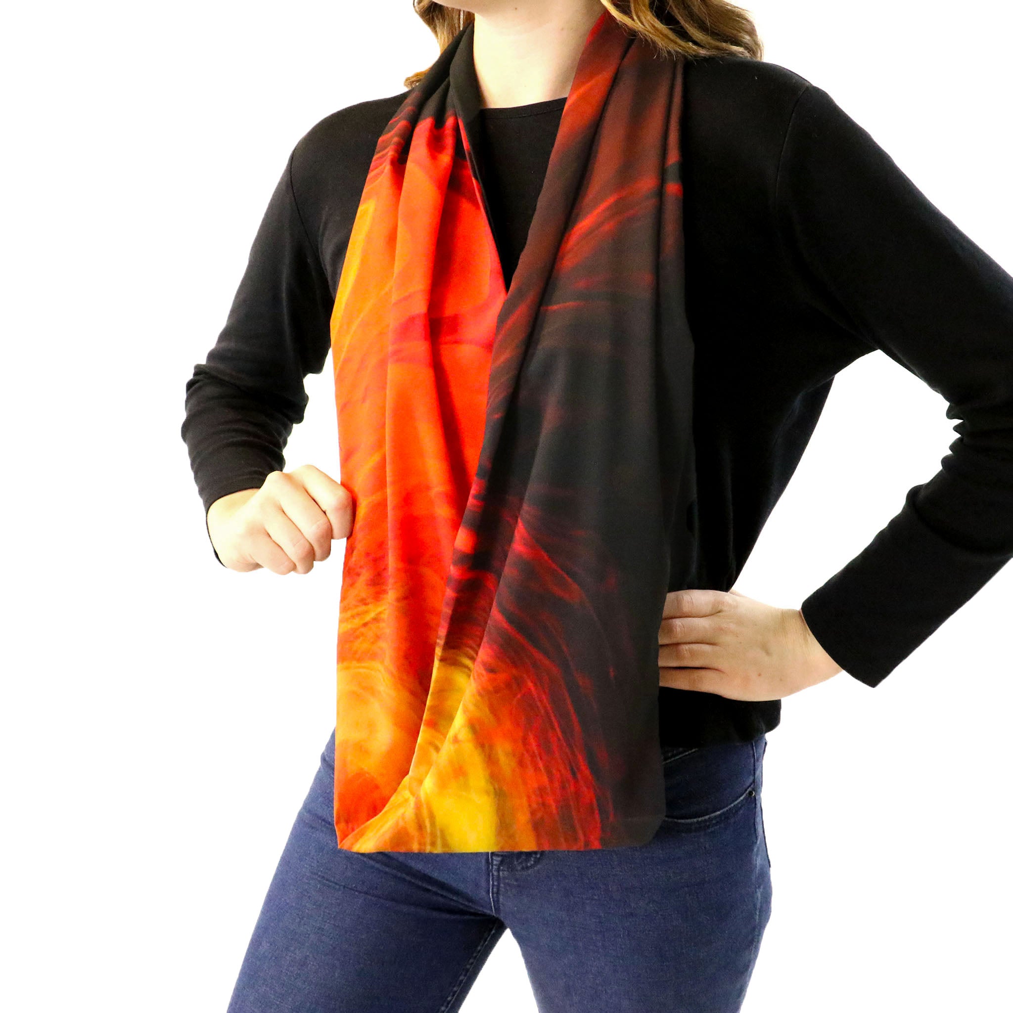 Neutron Infinity Scarf - Side View - Knotty Tie Co.