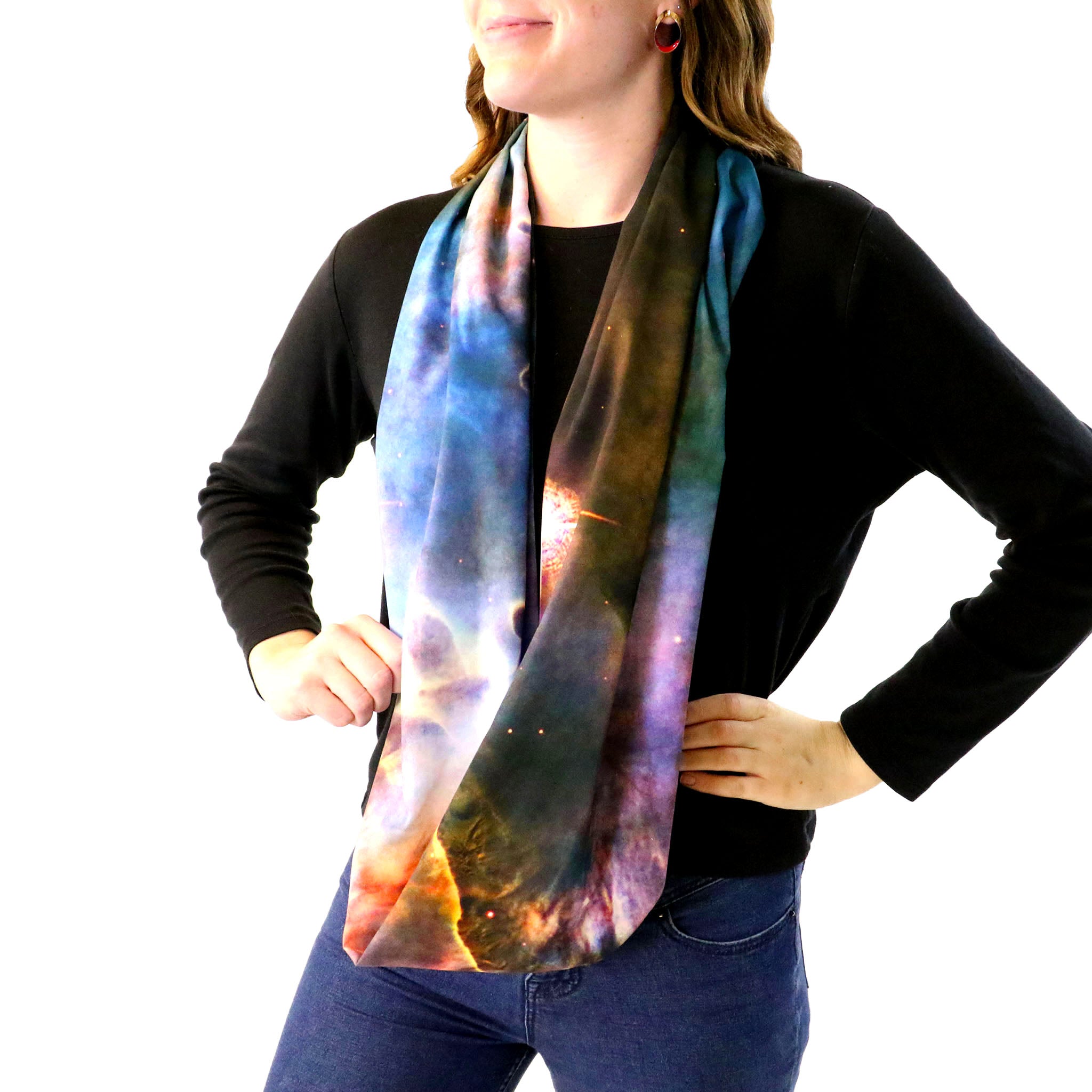 Mystic Mountain Infinity Scarf - Side View - Knotty Tie Co.