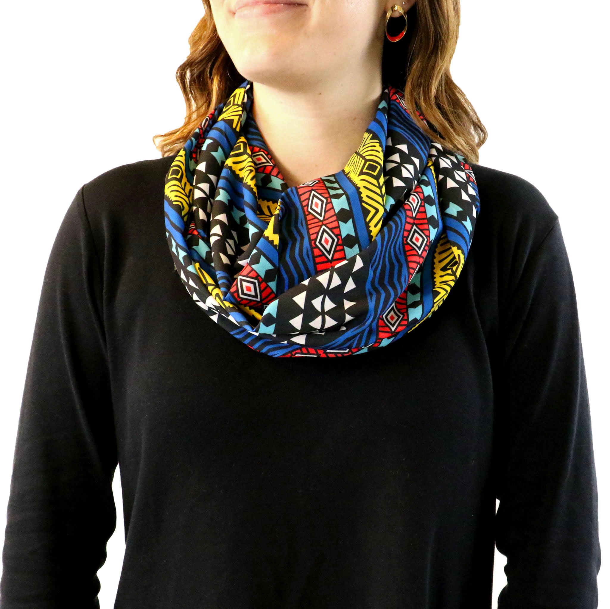 Mawmbe Infinity Scarf - Front View - Knotty Tie Co.