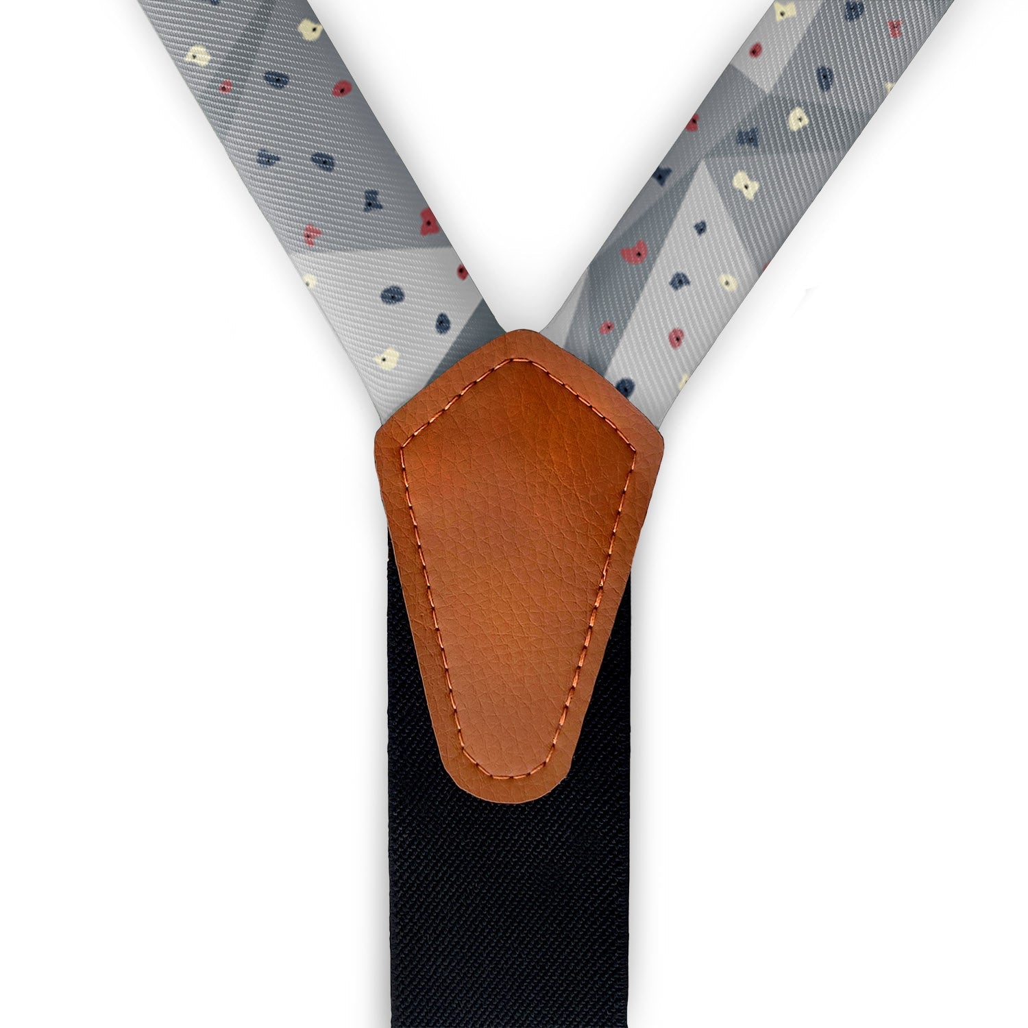 Grip Suspenders - Vegan Leather Y-Back - Knotty Tie Co.