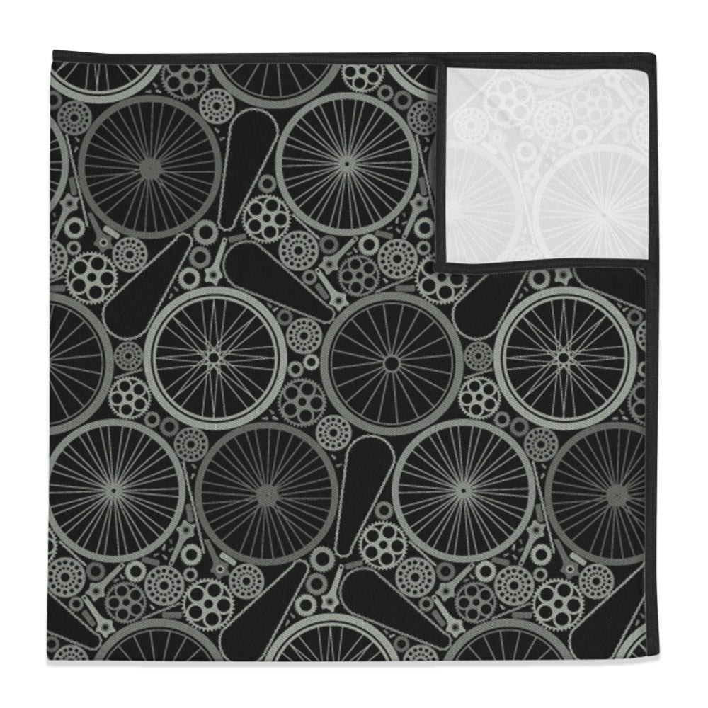 Bike Parts Pocket Square - 12" Square - Knotty Tie Co.