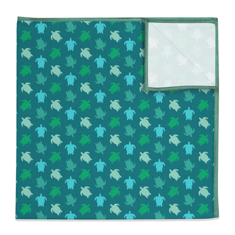 Sea Turtles Pocket Square - 12" Square - Knotty Tie Co.