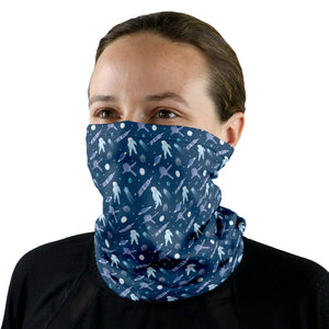 Rocket Man Neck Gaiter - Female Face - Knotty Tie Co.