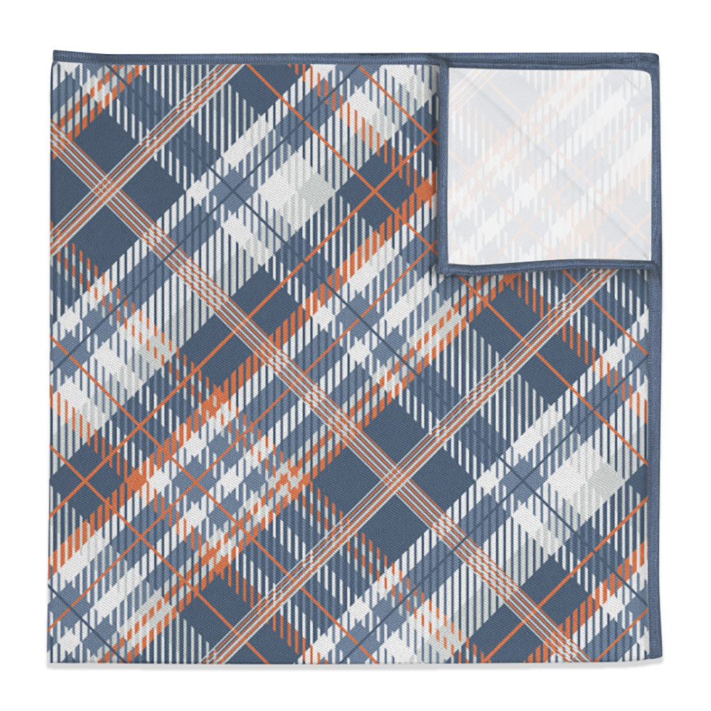 Baskerville Plaid Pocket Square - 12" Square - Knotty Tie Co.