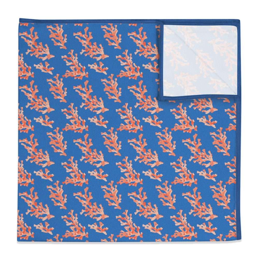 Coral Reef Pocket Square - 12" Square - Knotty Tie Co.