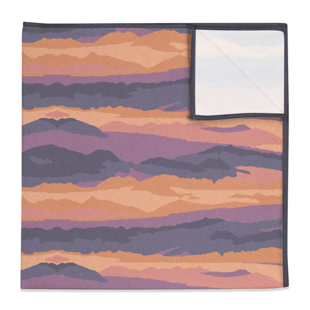 Mountain Sunset Pocket Square - 12" Square - Knotty Tie Co.