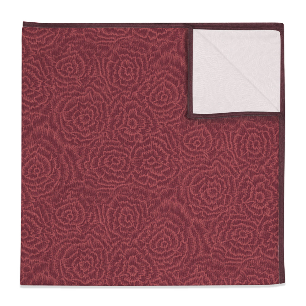 Scribble Blossom Pocket Square - 12" Square - Knotty Tie Co.