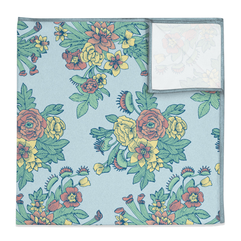 Tattoo Floral Pocket Square - 12" Square - Knotty Tie Co.