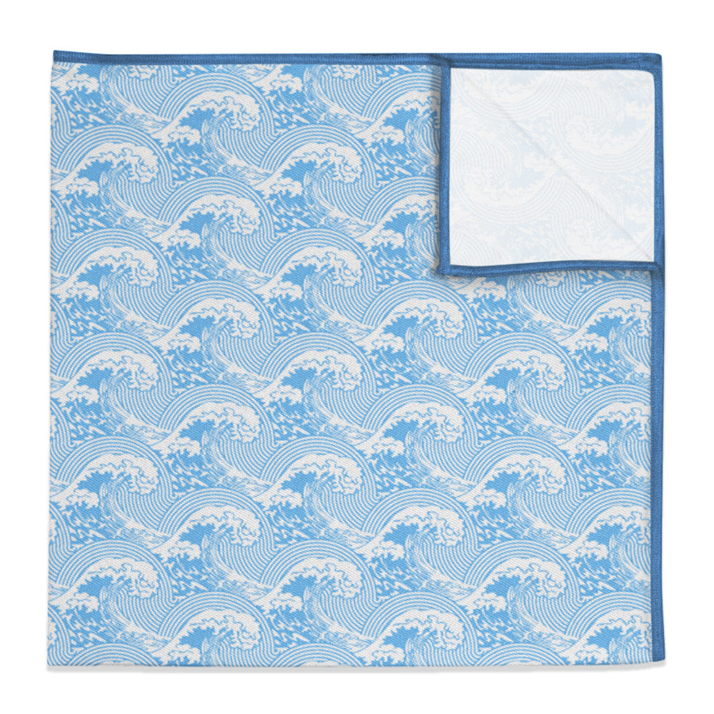 Waves Pocket Square - 12" Square - Knotty Tie Co.