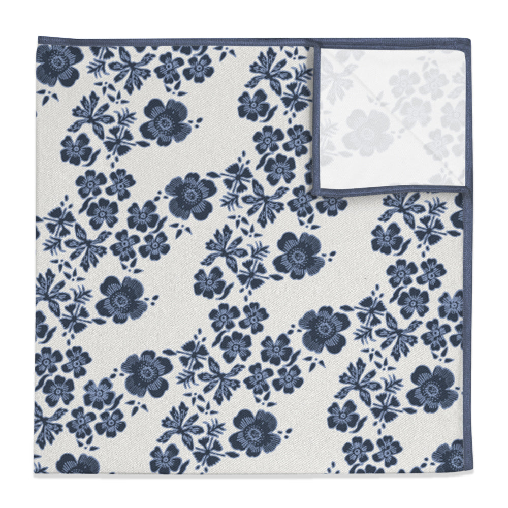 Zak Floral Pocket Square - 12" Square - Knotty Tie Co.