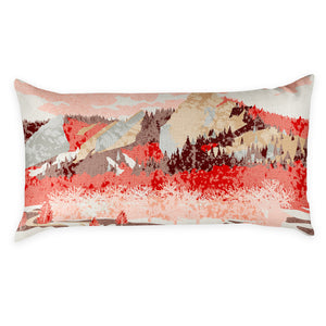 Flatirons Abstract Lumbar Pillow - Front - Knotty Tie Co.