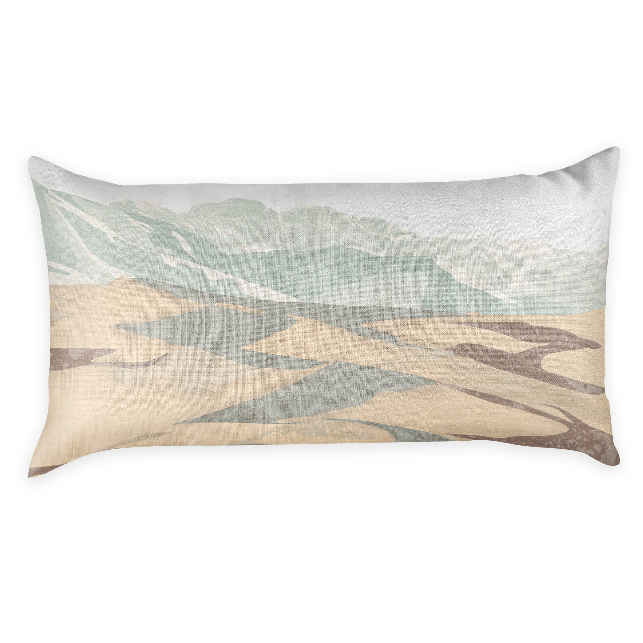 Great Sand Dunes Abstract Lumbar Pillow - Back - Knotty Tie Co.