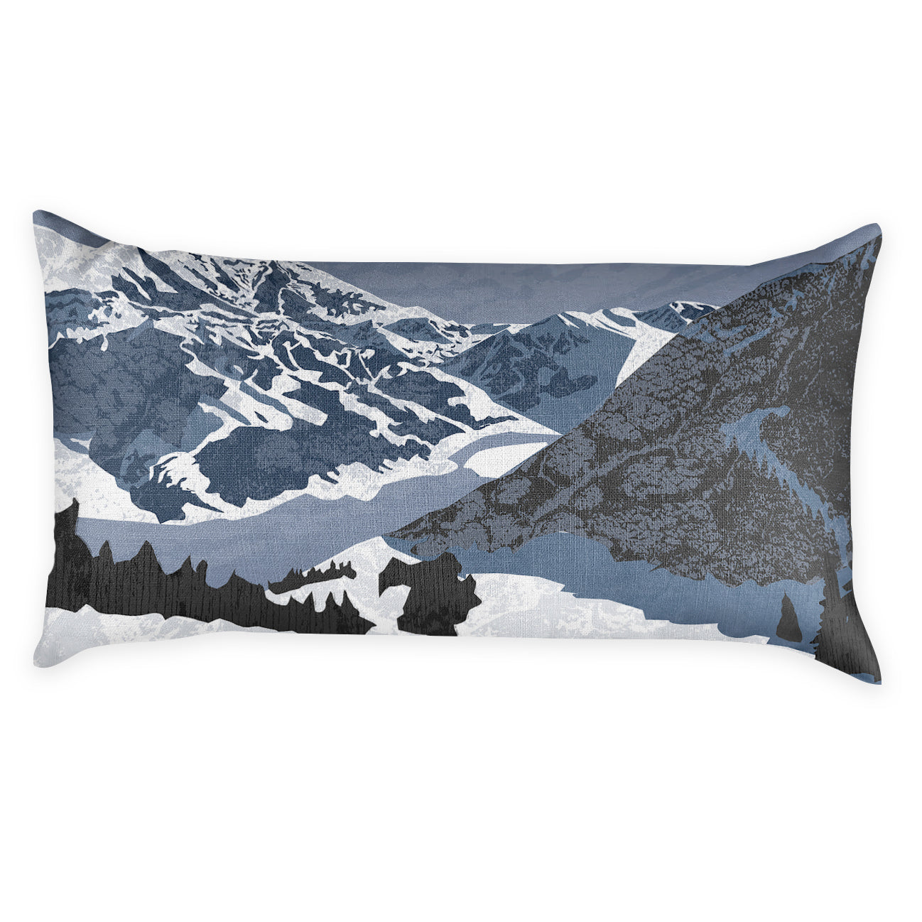 Telluride Abstract Lumbar Pillow - Back - Knotty Tie Co.