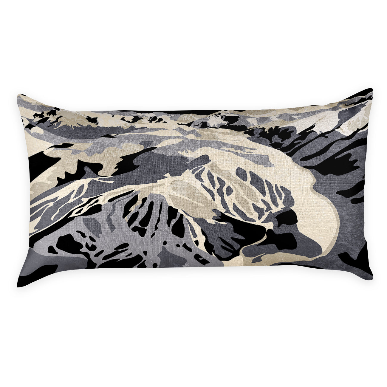 Winter Park Abstract Lumbar Pillow - Back - Knotty Tie Co.