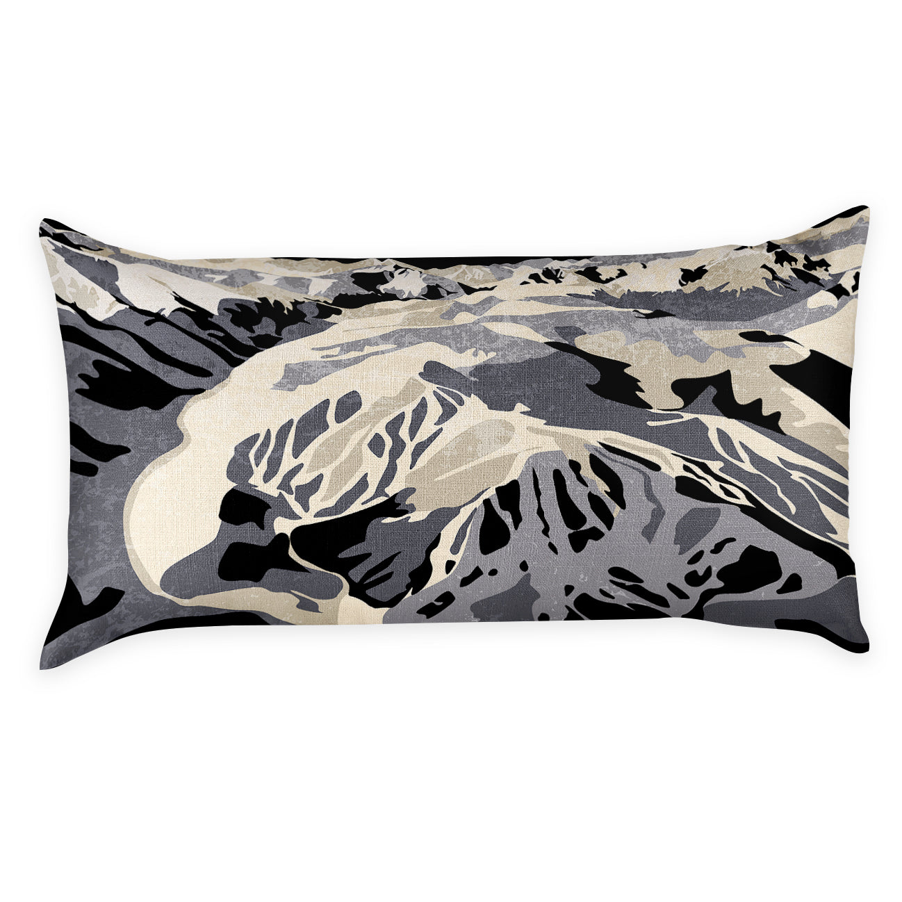 Winter Park Abstract Lumbar Pillow - Front - Knotty Tie Co.