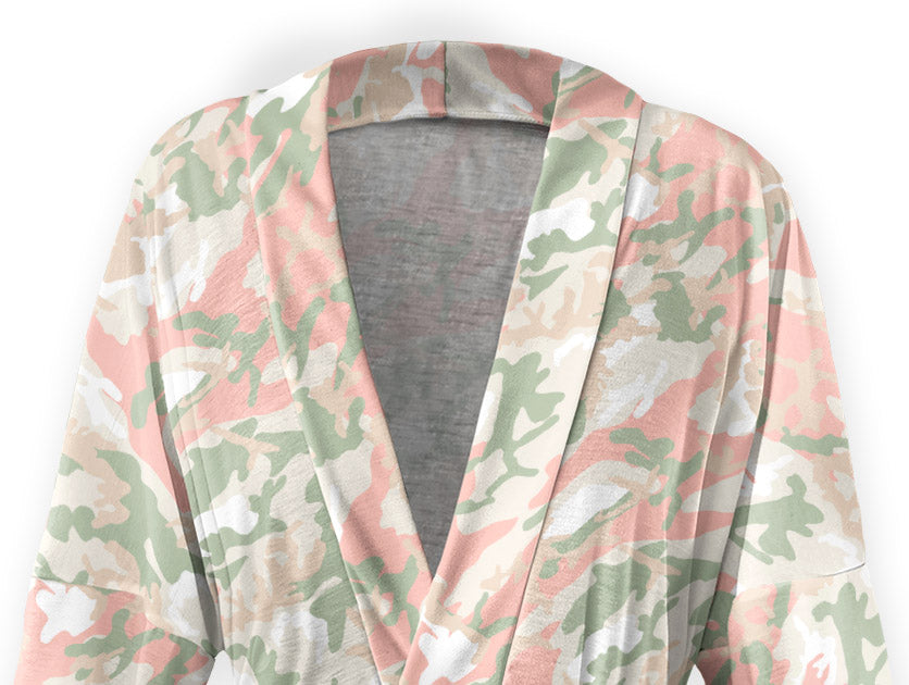 Camo Robe - Close Up - Knotty Tie Co.