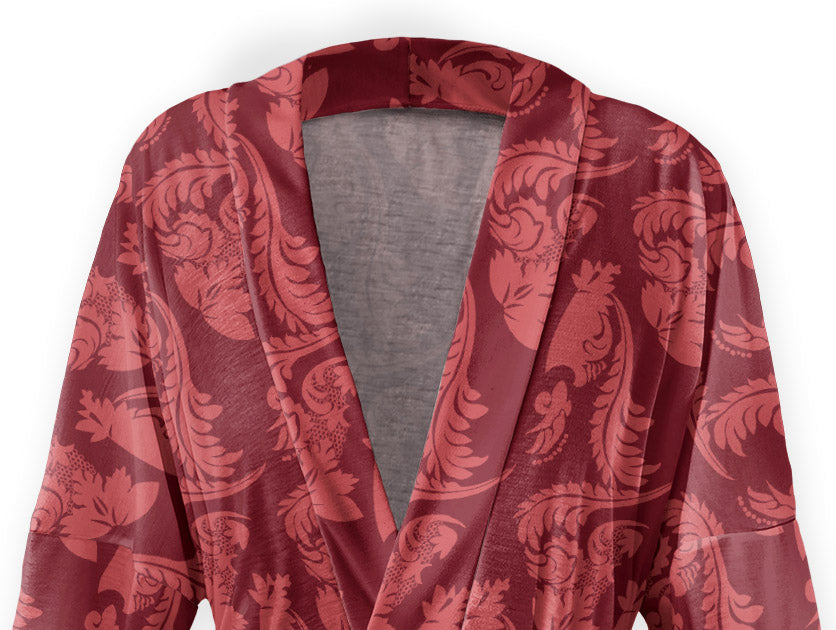 Chloe Paisley Robe - Close Up - Knotty Tie Co.