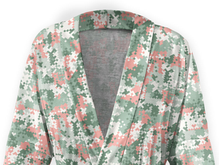 Digi Camo Robe - Close Up - Knotty Tie Co.