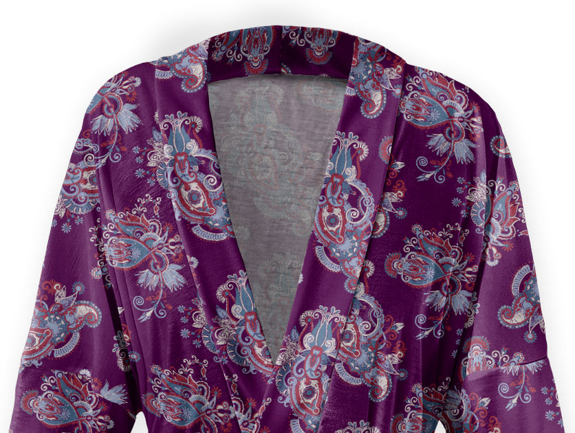 Prestige Paisley Robe - Close Up - Knotty Tie Co.