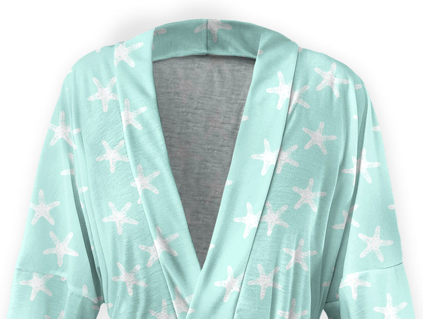 Starfish Robe - Close Up - Knotty Tie Co.