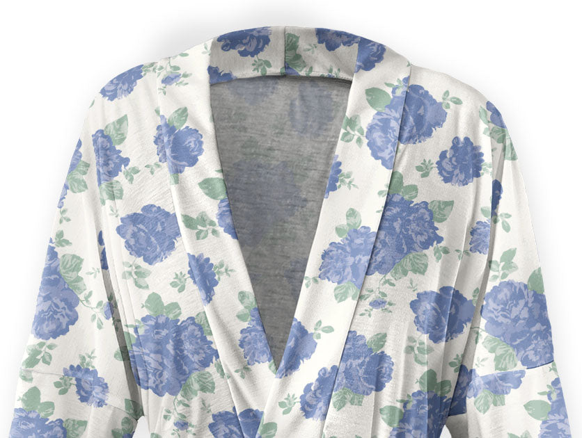 Sylvan Floral Robe - Close Up - Knotty Tie Co.