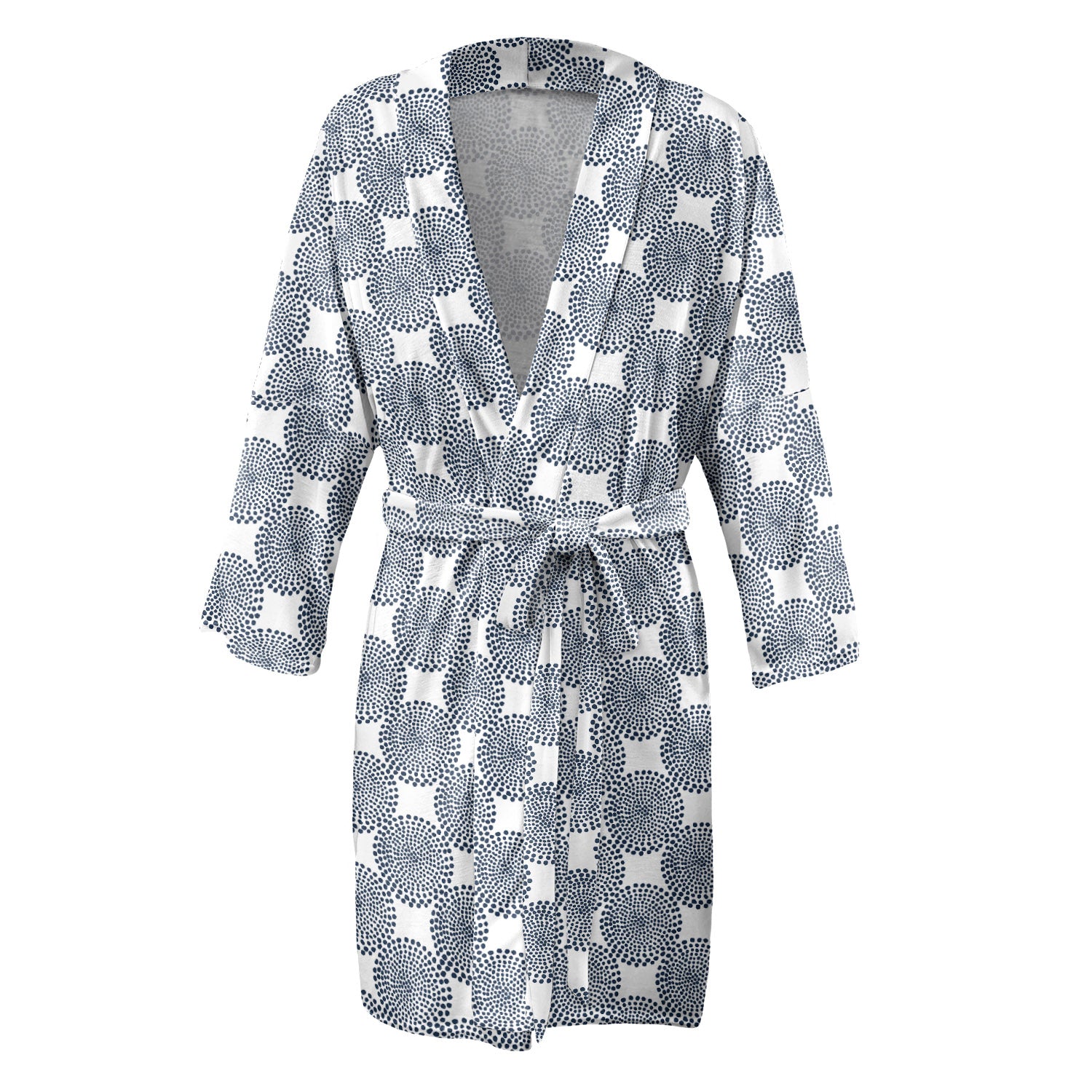 Batik Geometric Robe - Front - Knotty Tie Co.