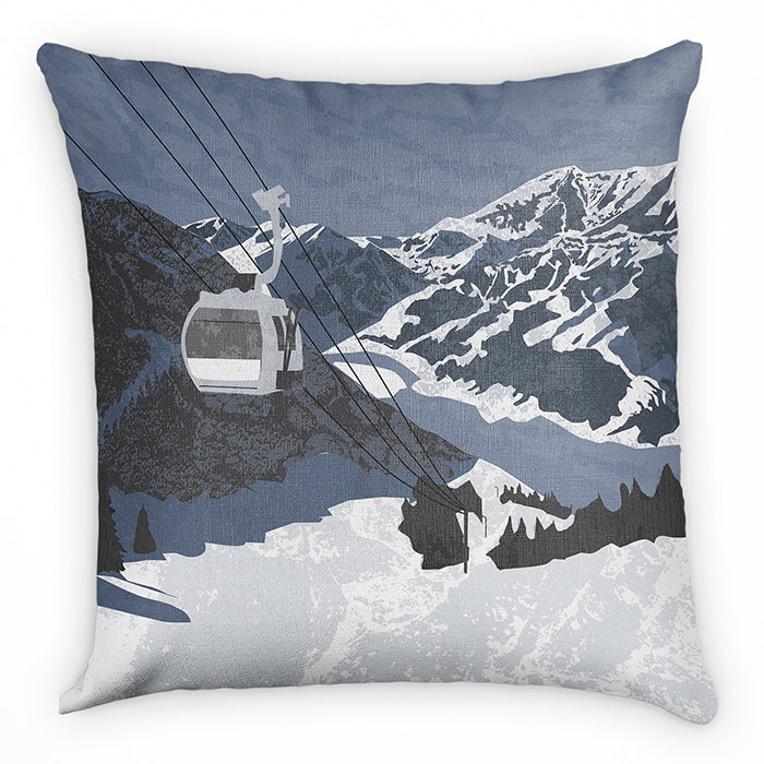 Telluride Abstract Square Pillow - Front - Knotty Tie Co.