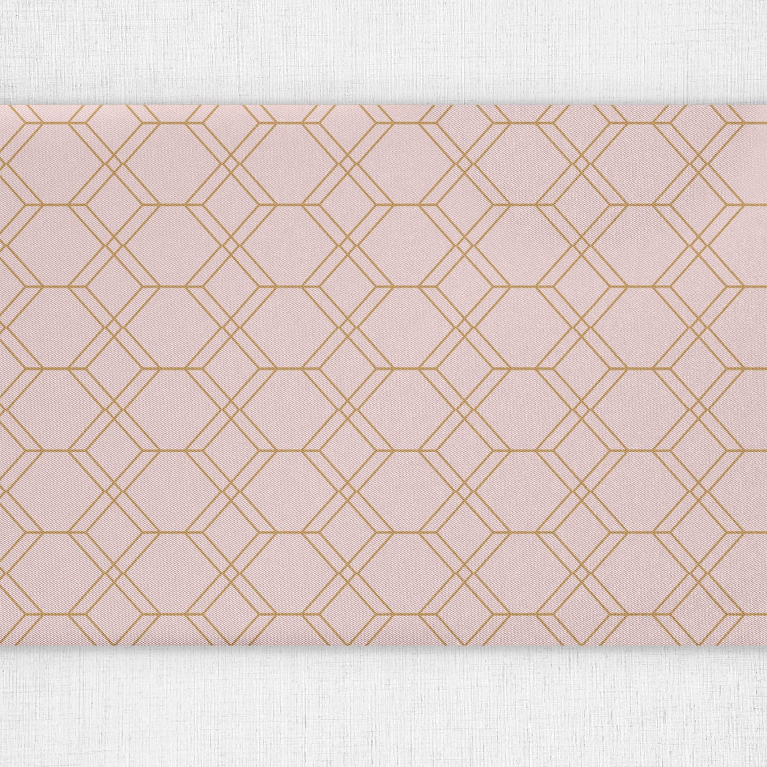 Arcadia Geometric Table Runner - Close Up Top View - Knotty Tie Co.