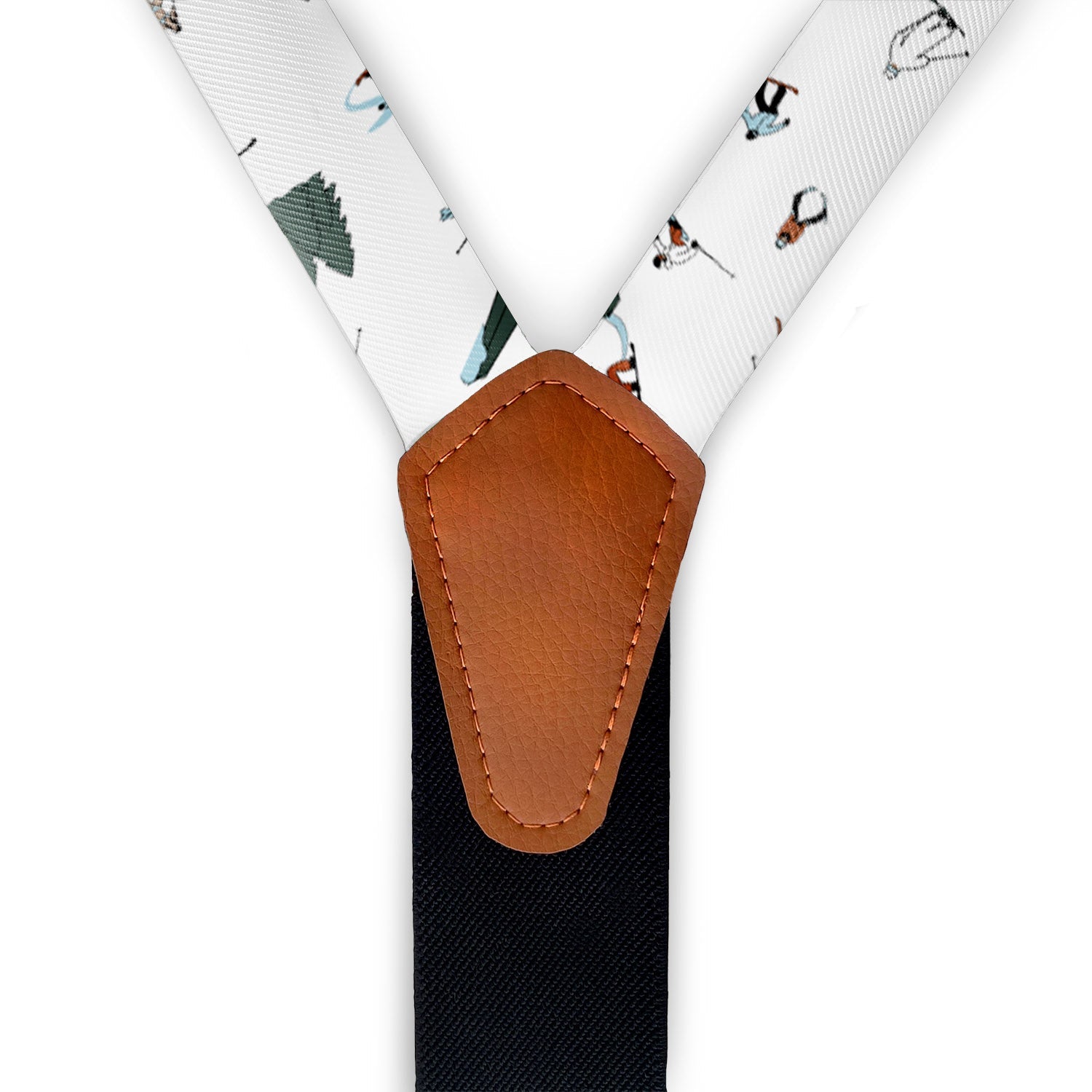 The Slopes Suspenders - Vegan Leather Y-Back - Knotty Tie Co.